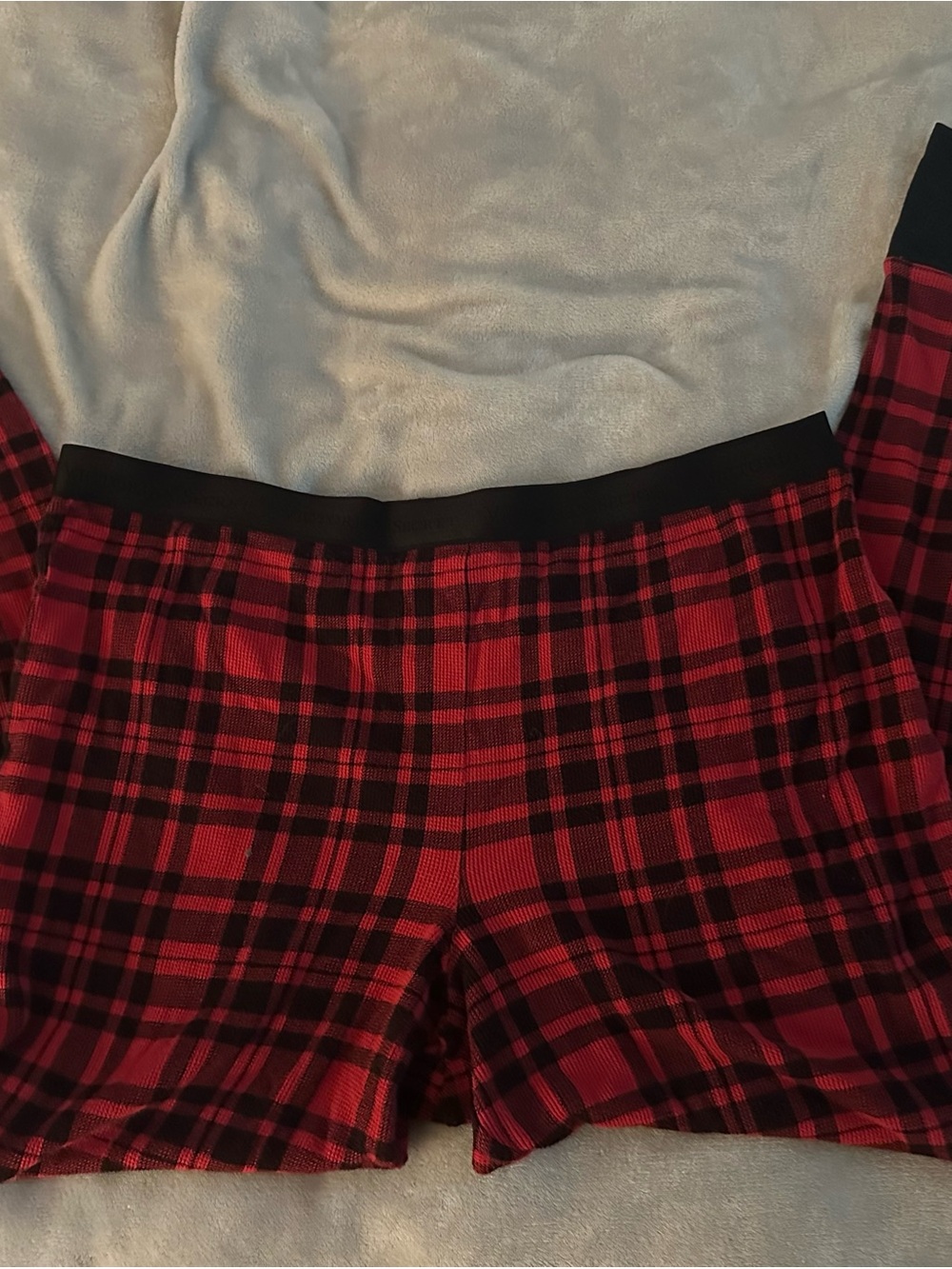 Victoria’s Secret Red & Black Plaid Pajama Shorts – Cozy Lounge